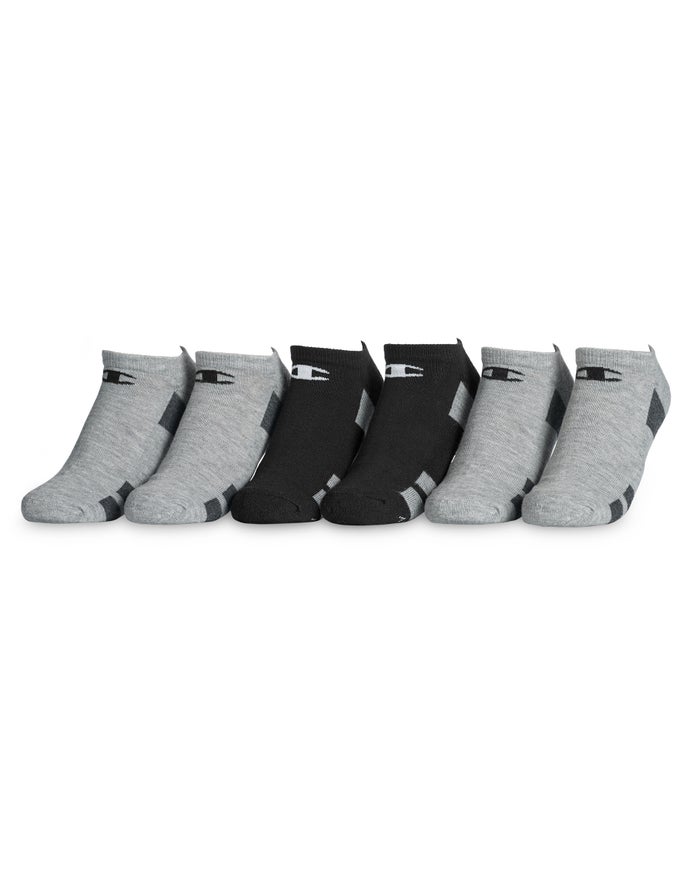 Champion Womens Socks NZ - Performance No-Show 6-Pairs Grey ( 3621-QINAF )